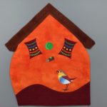 Vogelhaus Orange