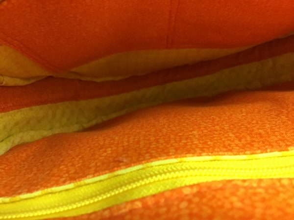 Tasche Orange rund Libelle