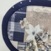 Platzset blau mit Schlittschuh