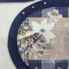 Platzset blau mit Schlittschuh